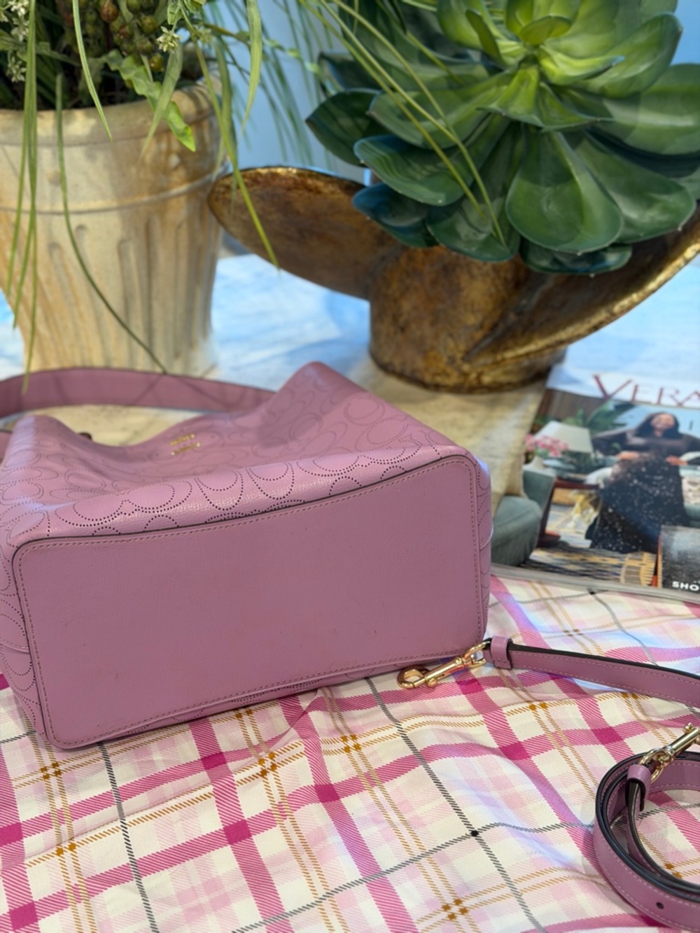 Coach Leather Town Bucket Bag - Picture 5 of 7